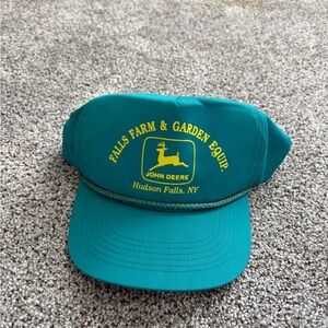 John Deere Teal Cap with Yellow Logo